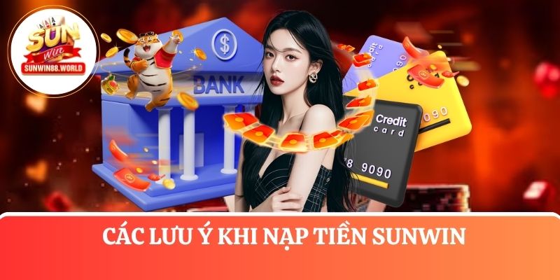 Các lưu ý khi tiến hành nạp tiền tại cổng game