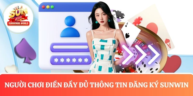 Điền đầy đủ thông tin theo yêu của màn hình truy vấn Sunwin