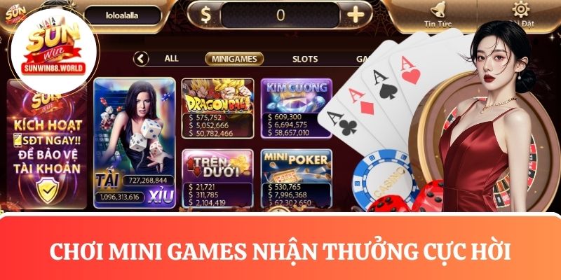 Chơi mini games nhận thưởng cực hời