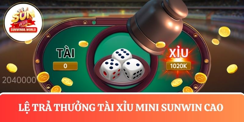 Người chơi nhận tỷ lệ trả thưởng tài xỉu mini Sunwin cao