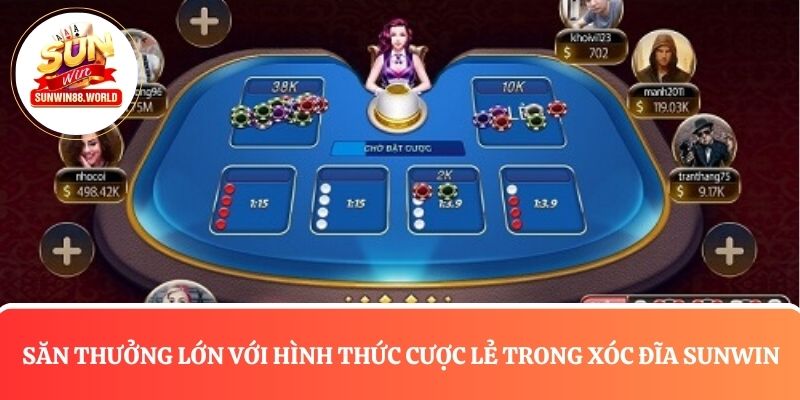 Săn thưởng hấp dẫn với hình thức cược lẻ trong xóc đĩa