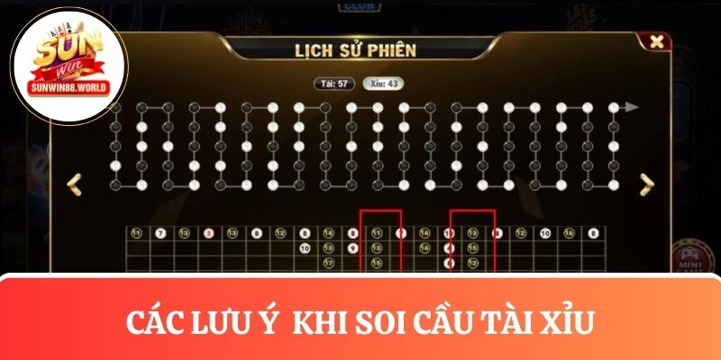 Sunwin mách bạn lưu ý khi áp dụng các phương pháp soi cầu trong tài xỉu 