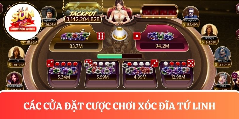 Tìm hiểu các cửa đặt cược xóc đĩa chủ đề Tứ Linh